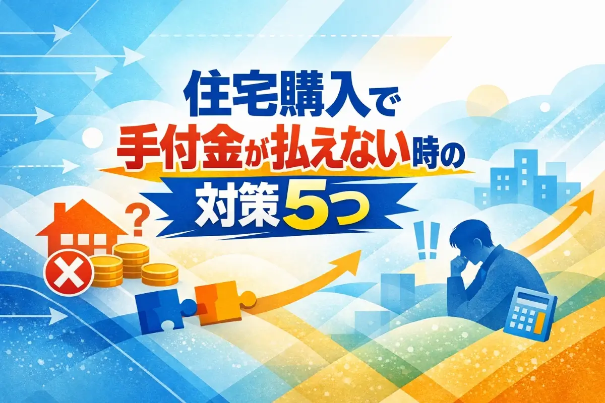 住宅購入で手付金が払えない時の対策5つ